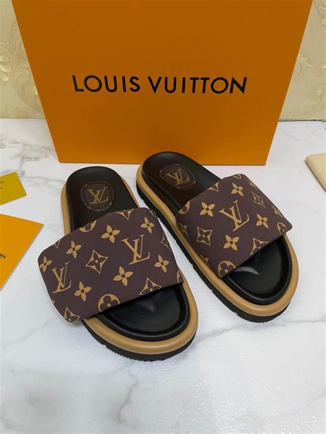 women's louis vuitton pillow slides|louis vuitton women's mules.